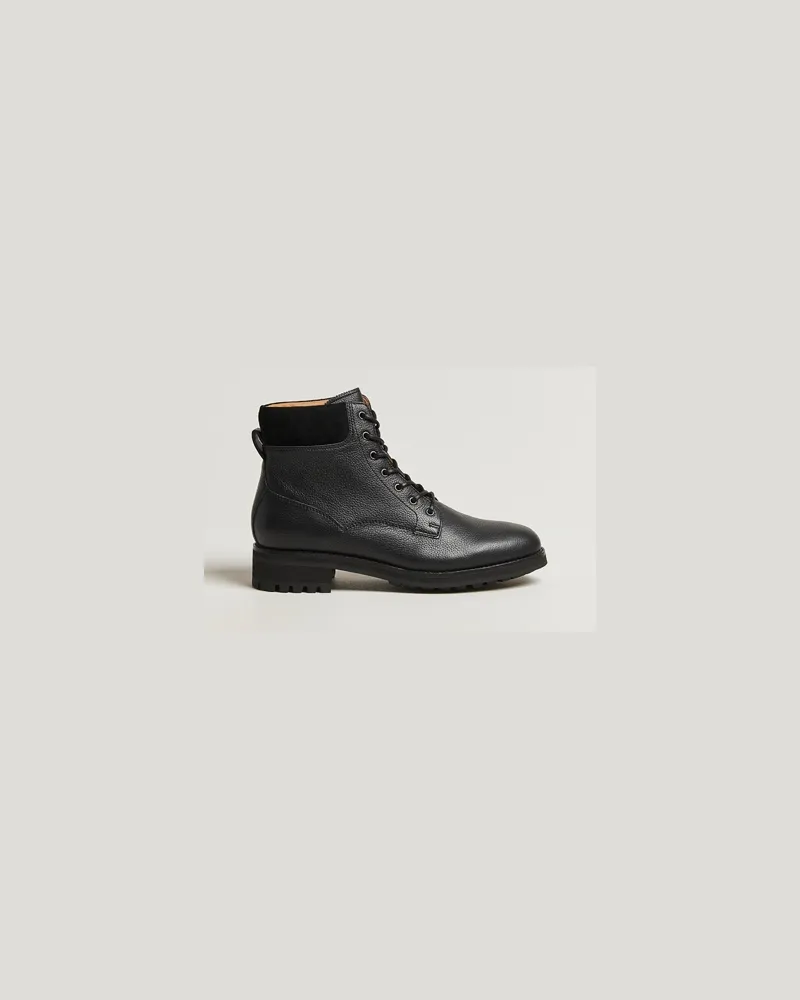 Ralph Lauren Bryson Mid Boot Black Calf Schwarz