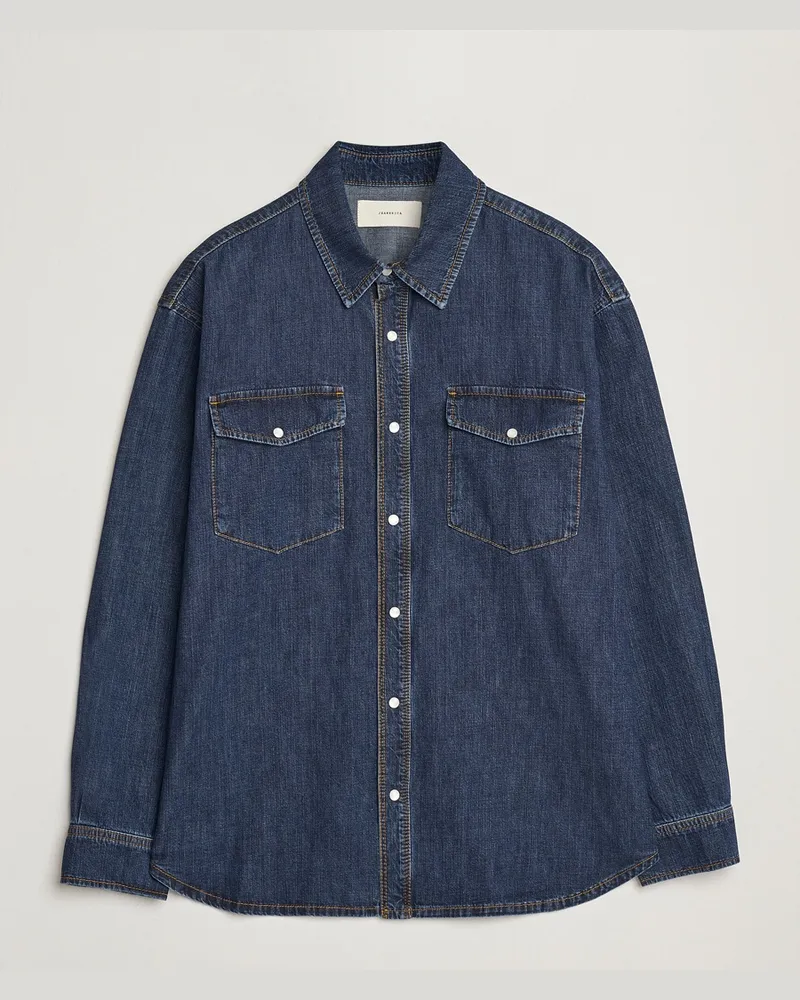 JEANERICA Arno Denim Shirt Dark Blue Vintage Blau