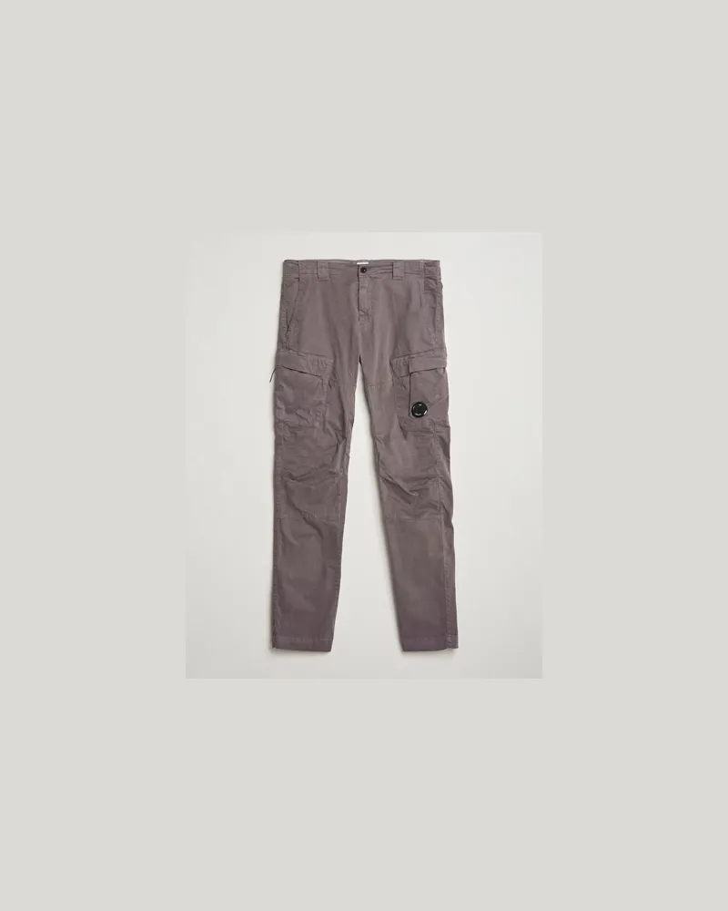 C.P. Company Stretch Satin Lens Cargo Pants Dark Grey Grau