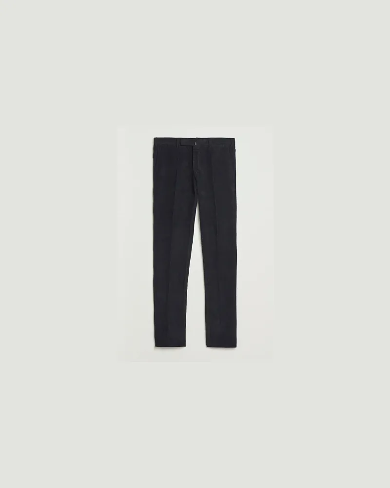 Incotex Slim Fit Baby Corduroy Trousers Navy Blau