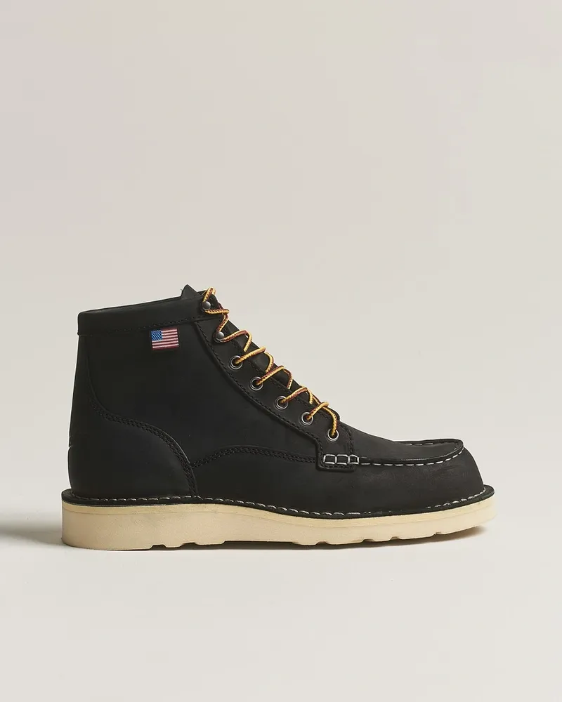 Danner Bull Run Leather Moc Toe Boot Black Schwarz