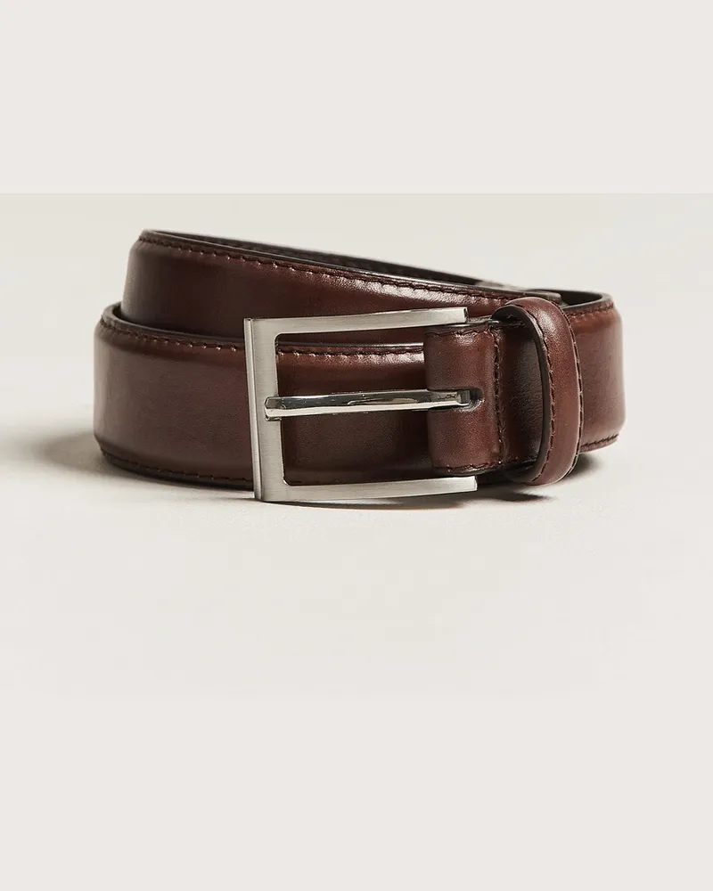 Loake 1880 Philip Leather Belt Dark Brown Braun