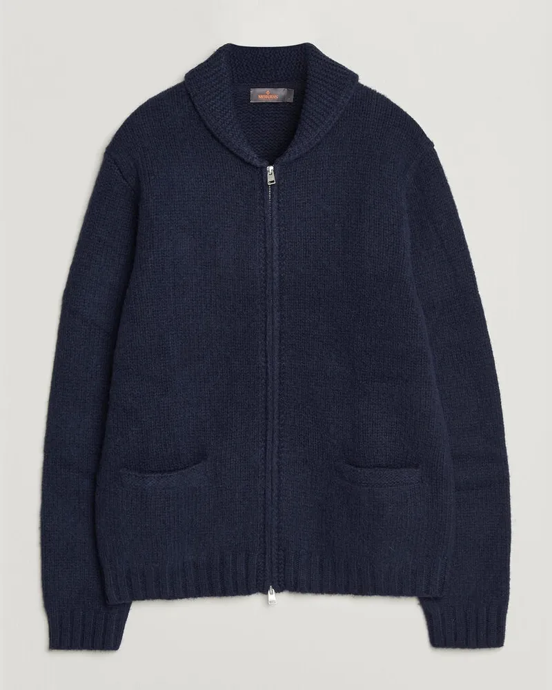 Morris Boyd Zip Cardigan Navy Blau
