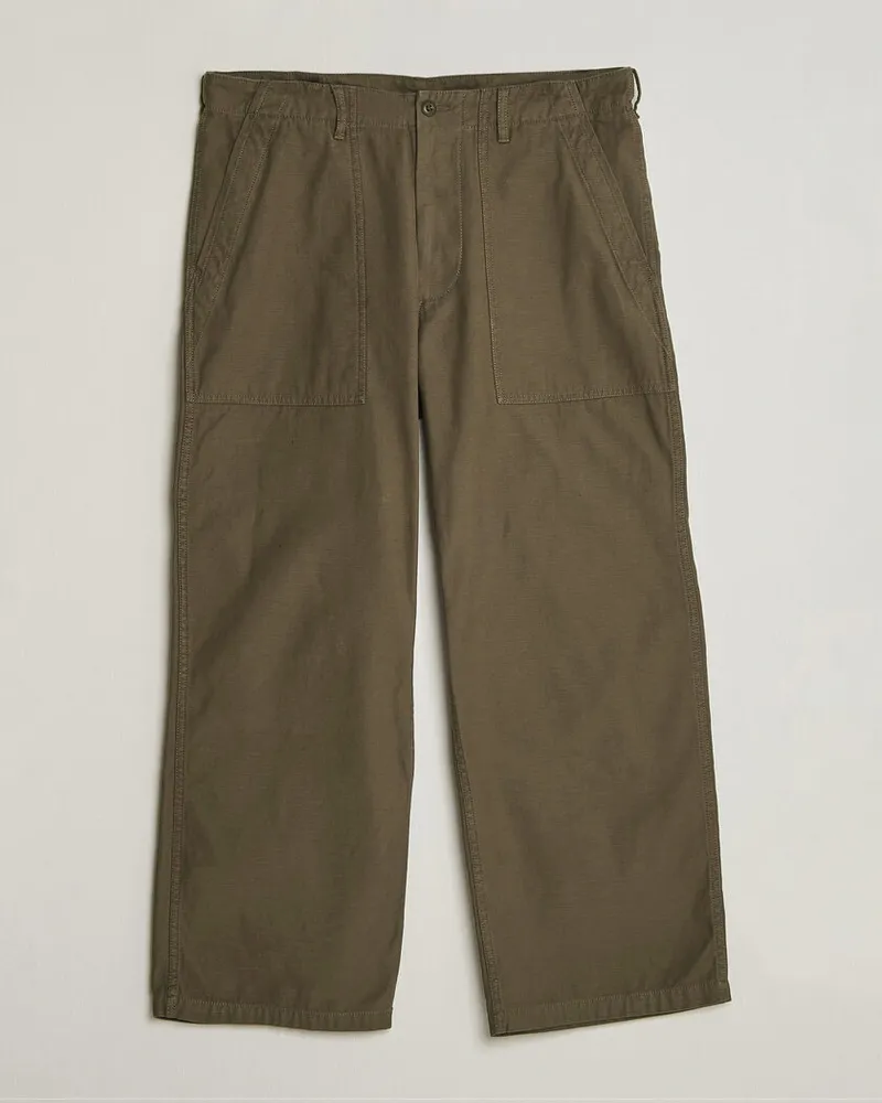 Beams Plus MIL Utility Sateen Trousers Olive Brown Grün