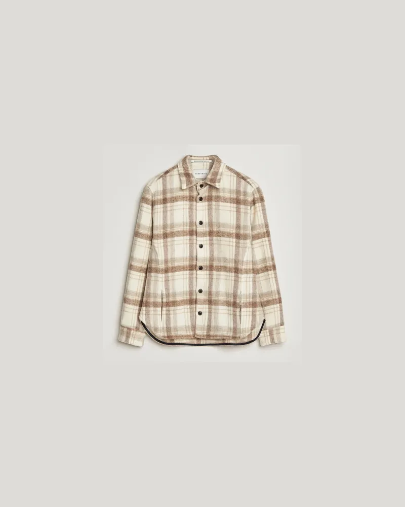 Peregrine Moon Wool Check Overshirt Beige Beige