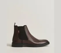 Calev Leather Chelsea Boot Dark Brown