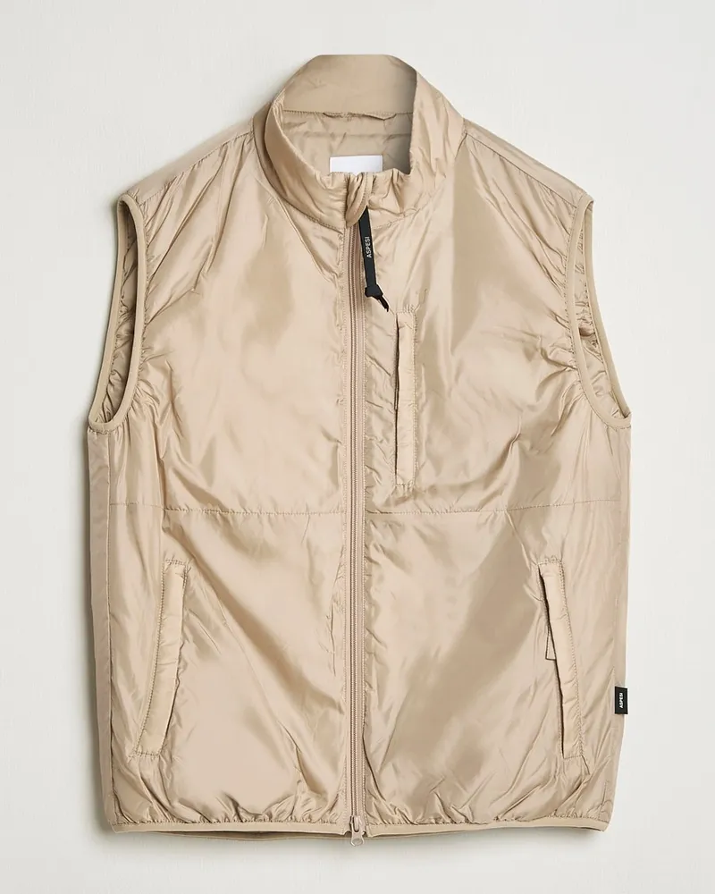 ASPESI Jil Padded Vest Beige Beige