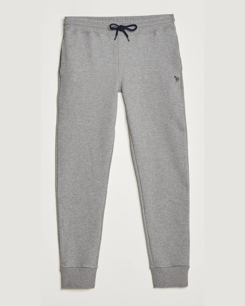 Paul Smith Zebra Organic Cotton Sweatpants Grey Melange Grau