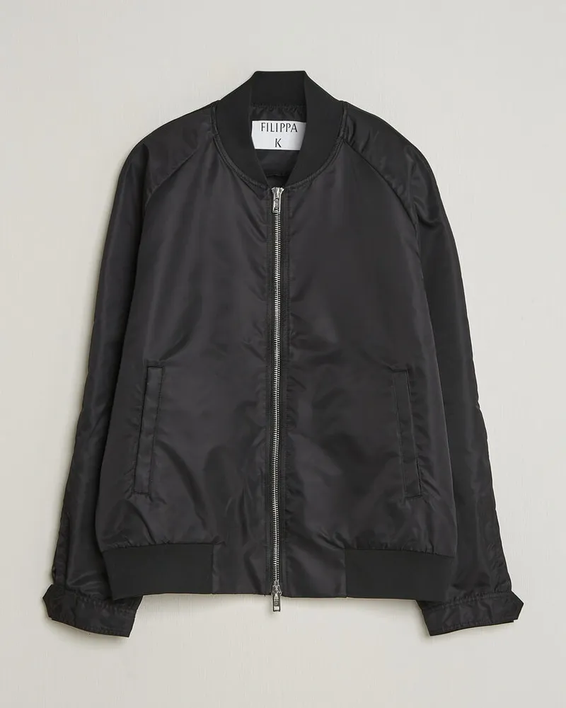 Filippa K Technical Bomber Jacket Black Schwarz