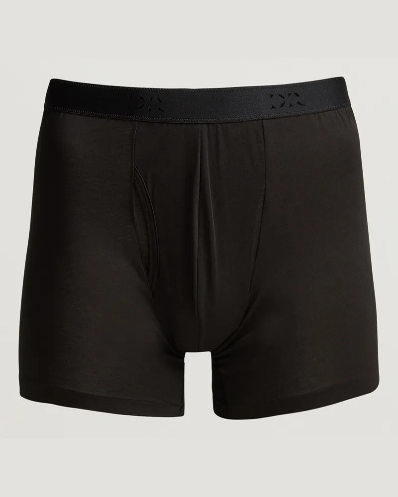 Derek Rose Pima Cotton Stretch Brief Black Schwarz
