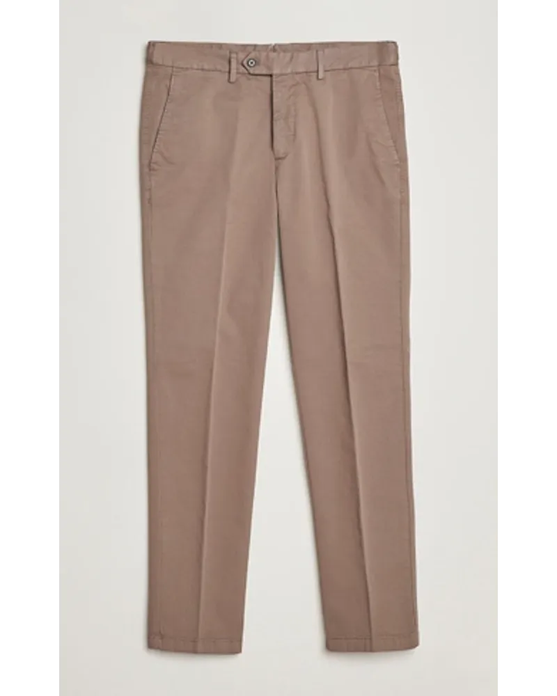 Oscar Jacobson Danwick Baumwoll Trousers Light Brown Braun