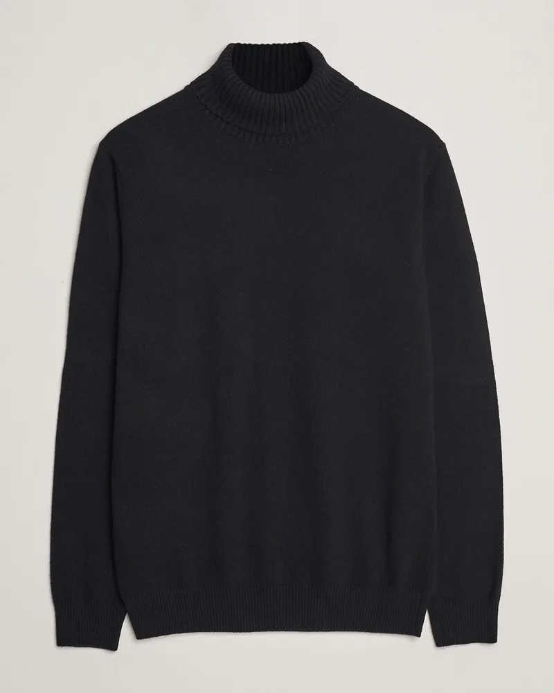 Oscar Jacobson Salim Wool/Cashmere Rollneck Black Schwarz