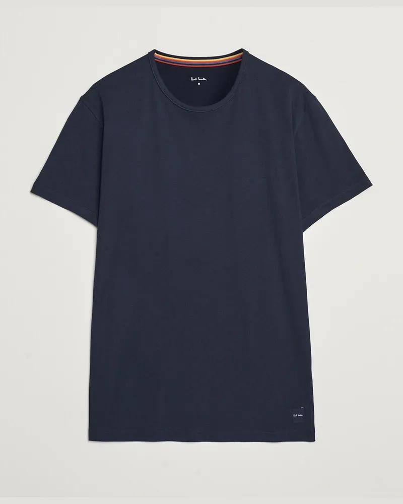 Paul Smith Artist Rib Crew Neck T-Shirt Navy Blau