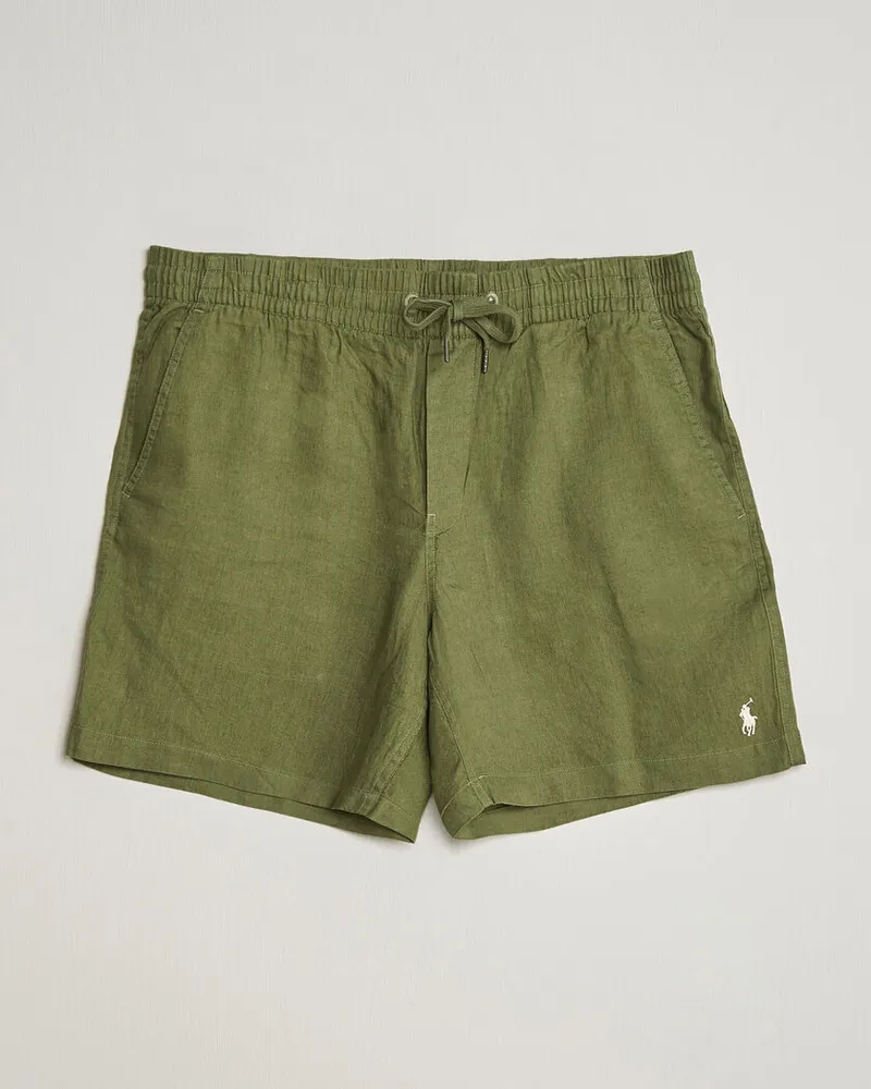 Ralph Lauren Dyed Linen Shorts Garden Trail Grün