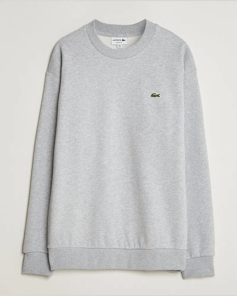 Lacoste Crew Neck Sweatshirt Silver Chine Grau