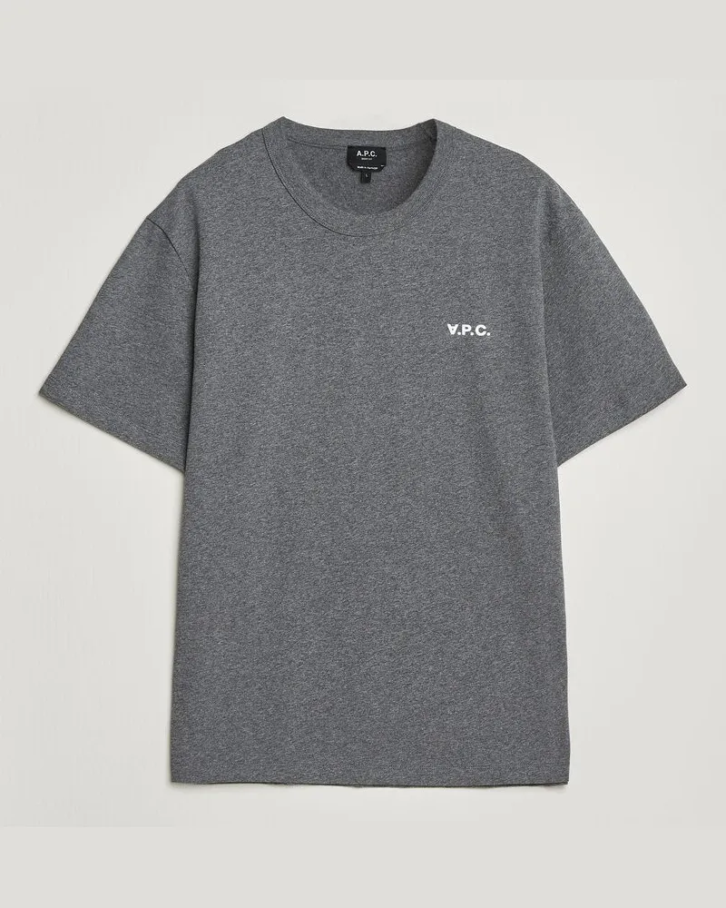A.P.C. Boxy Fit Petit VPC T-Shirt Heathered Anthracite Grau