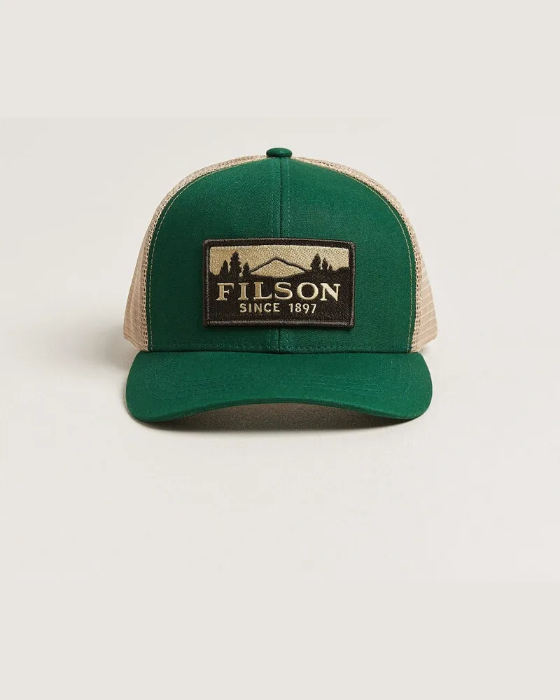 Filson Scenic Logger Mesh Cap Pine/Brown Grün