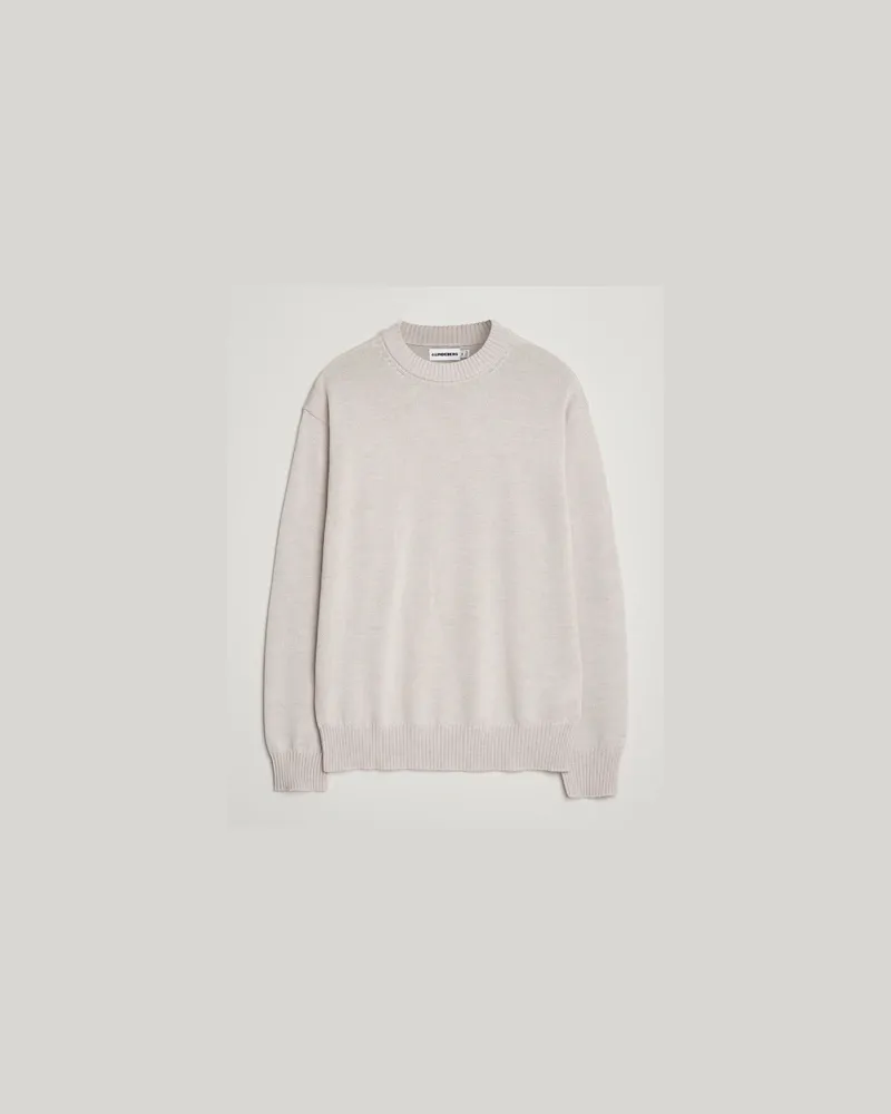 J.Lindeberg Kino Merino Crew Neck Moonbeam Melange Beige