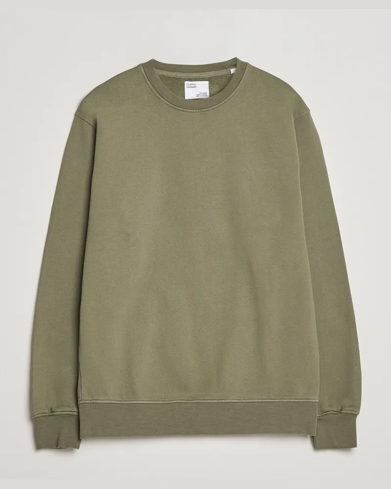 COLORFUL STANDARD Classic Organic Crew Neck Sweat Dusty Olive Grün