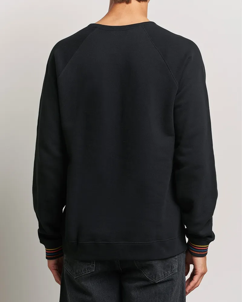 Paul Smith Artist Rib Crew Neck Sweatshirt Black Schwarz