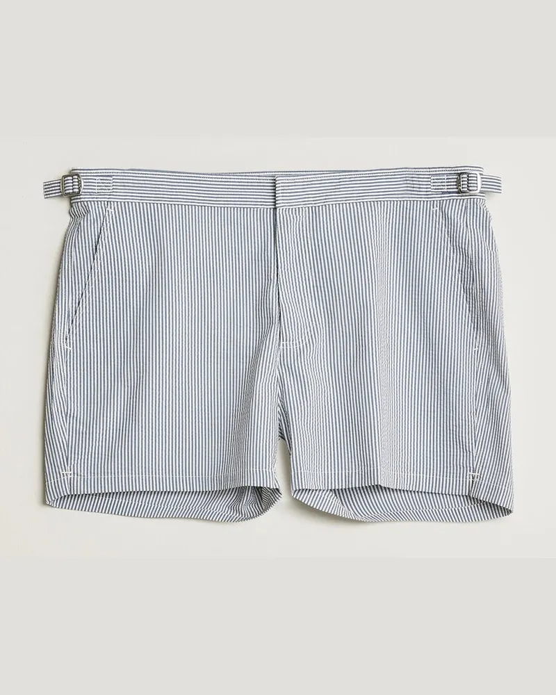 Gant Fitted Seersucker Swimshorts Vintage Blue Blau