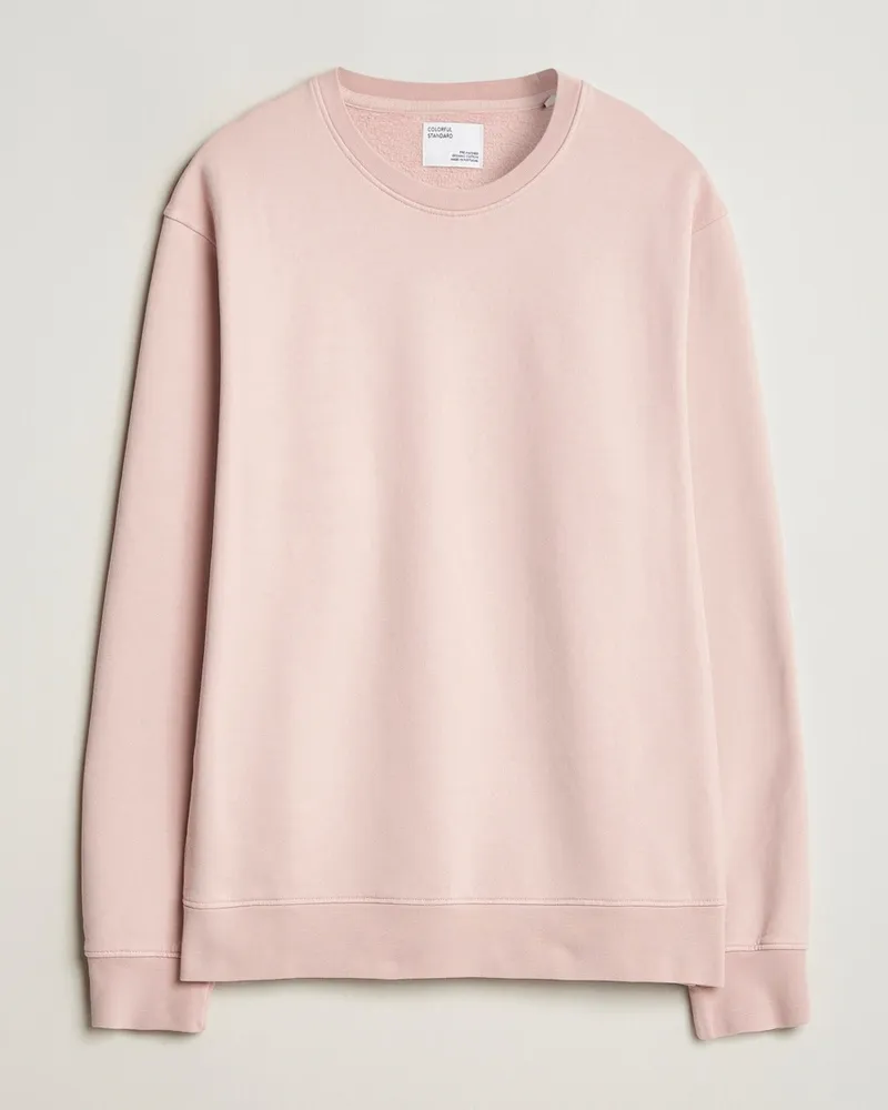 COLORFUL STANDARD Classic Organic Crew Neck Sweat Faded Pink Rosa