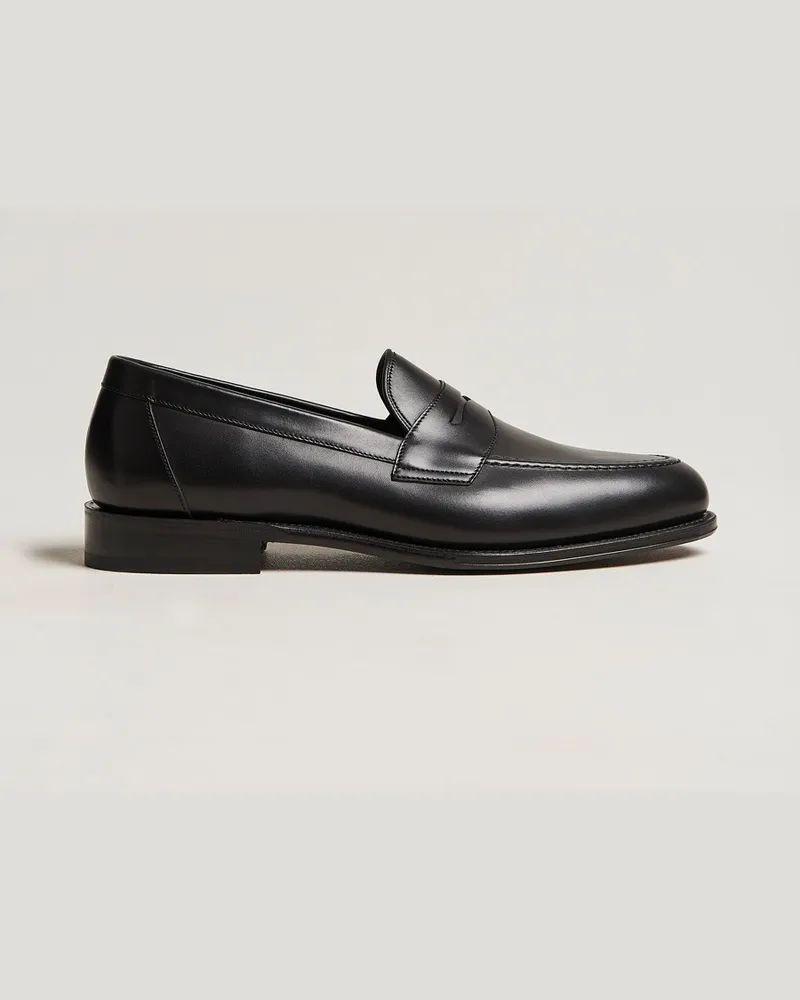 Loake 1880 Hornbeam Eco Penny Loafer Black Calf Schwarz