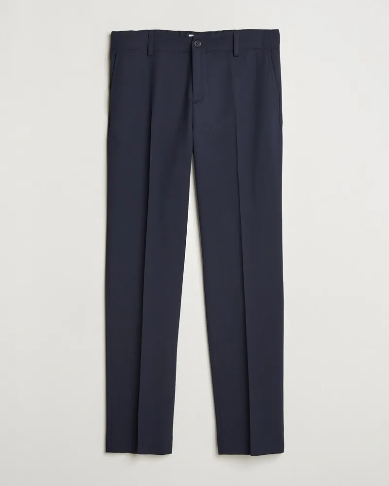 Filippa K Tailored Drawstring Trousers Navy Blau