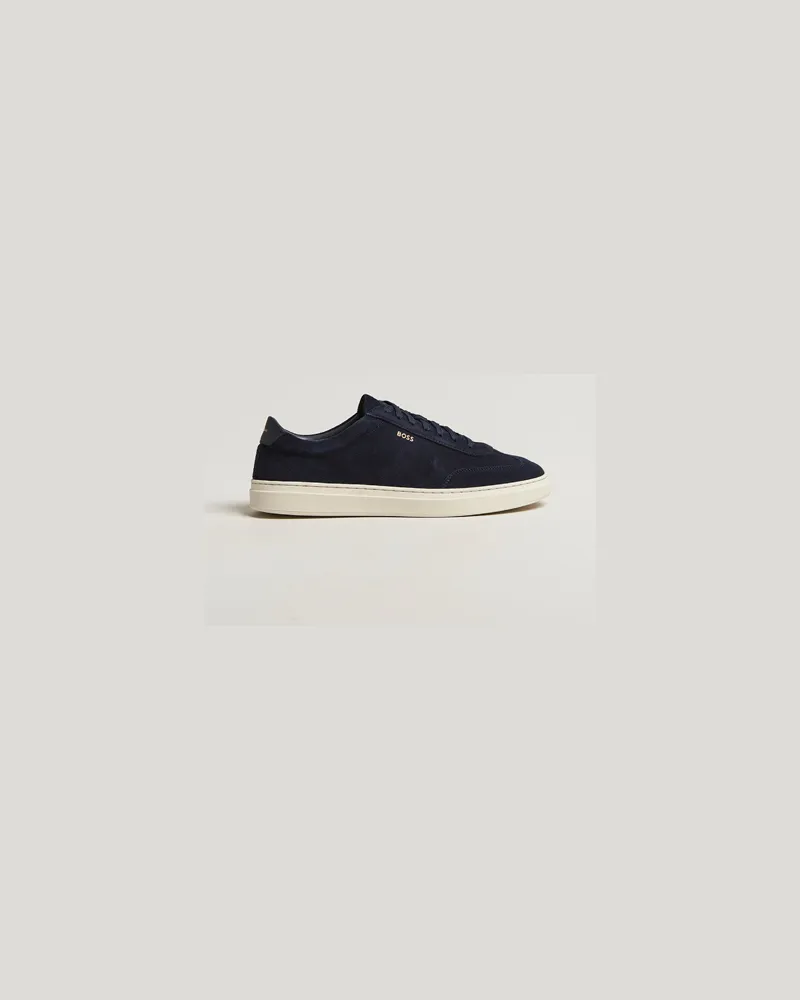 HUGO BOSS BOSS BLACK Kieran Suede Sneaker Dark Blue Blau
