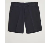 Poggio Washed Leinen Shorts Navy