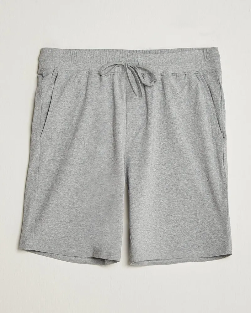 Bread & Boxers Pyjama Shorts Grey Melange Grau