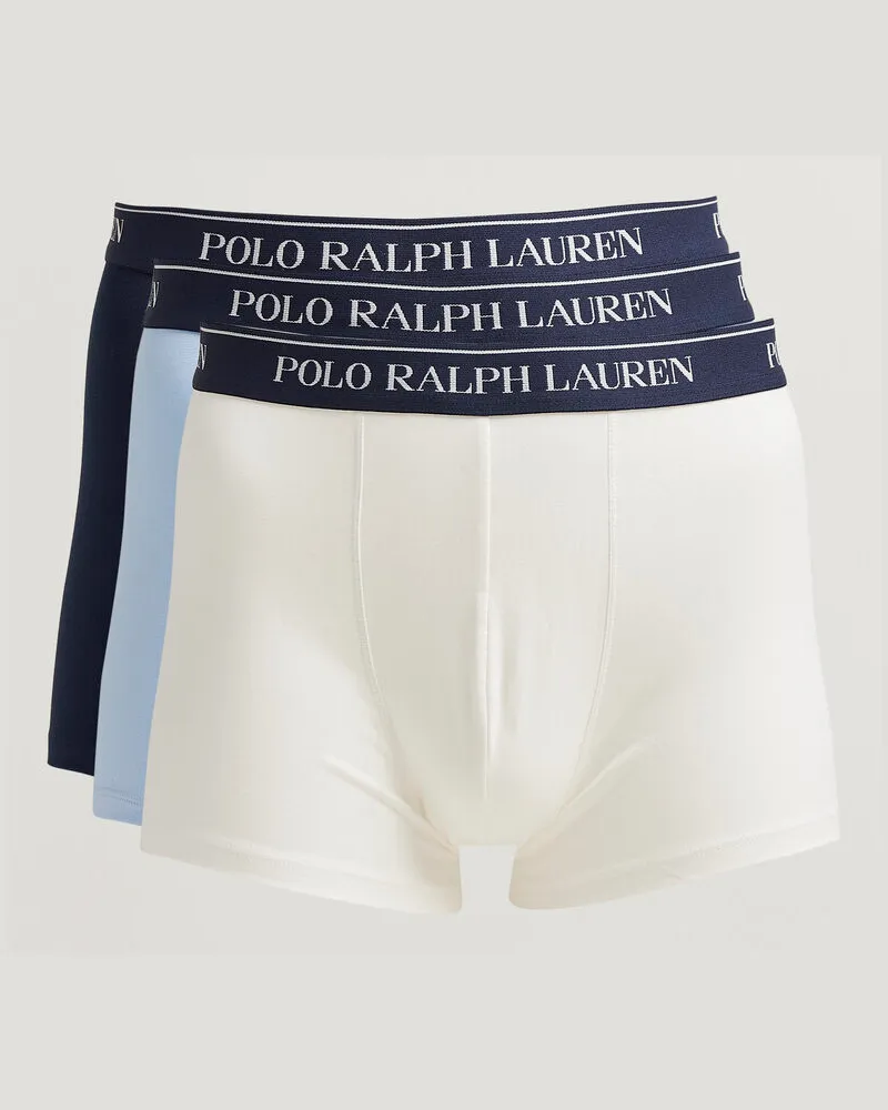 Ralph Lauren 3-Pack Trunks White/Blue/Navy Mehrfarbig
