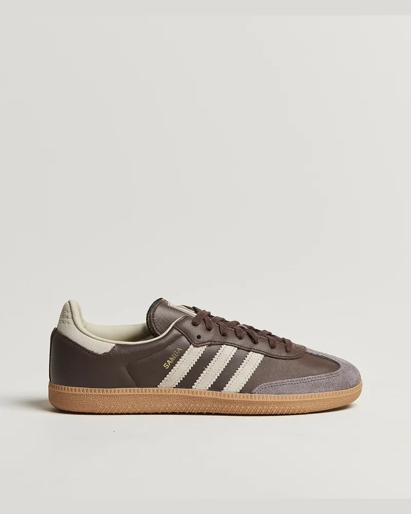 adidas Samba OG Sneaker Dark Brown/Beige Braun