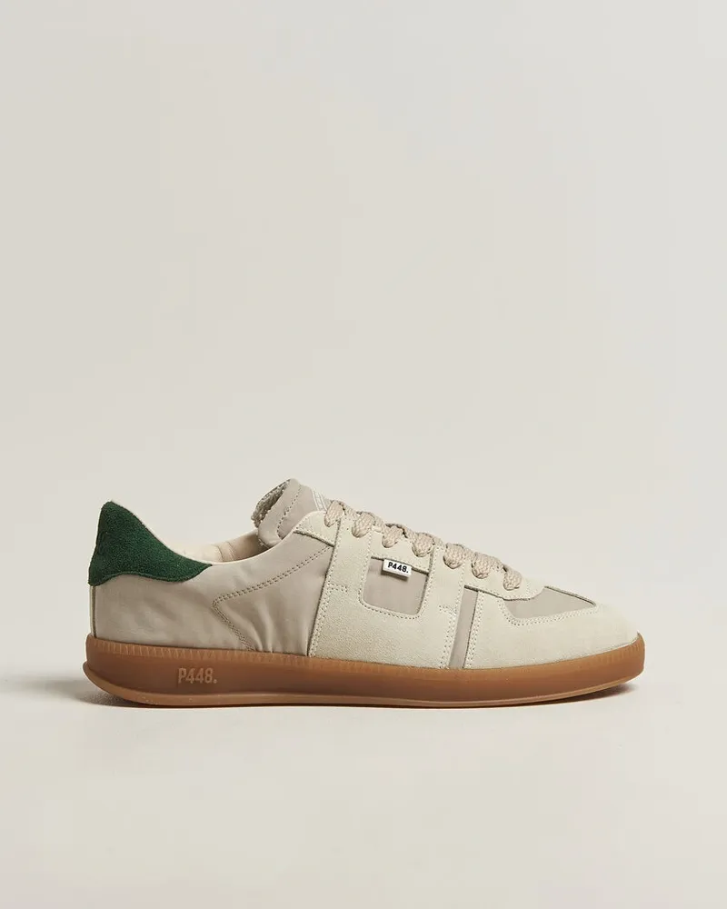 P448 Monza Suede Sneaker Beige/White Beige