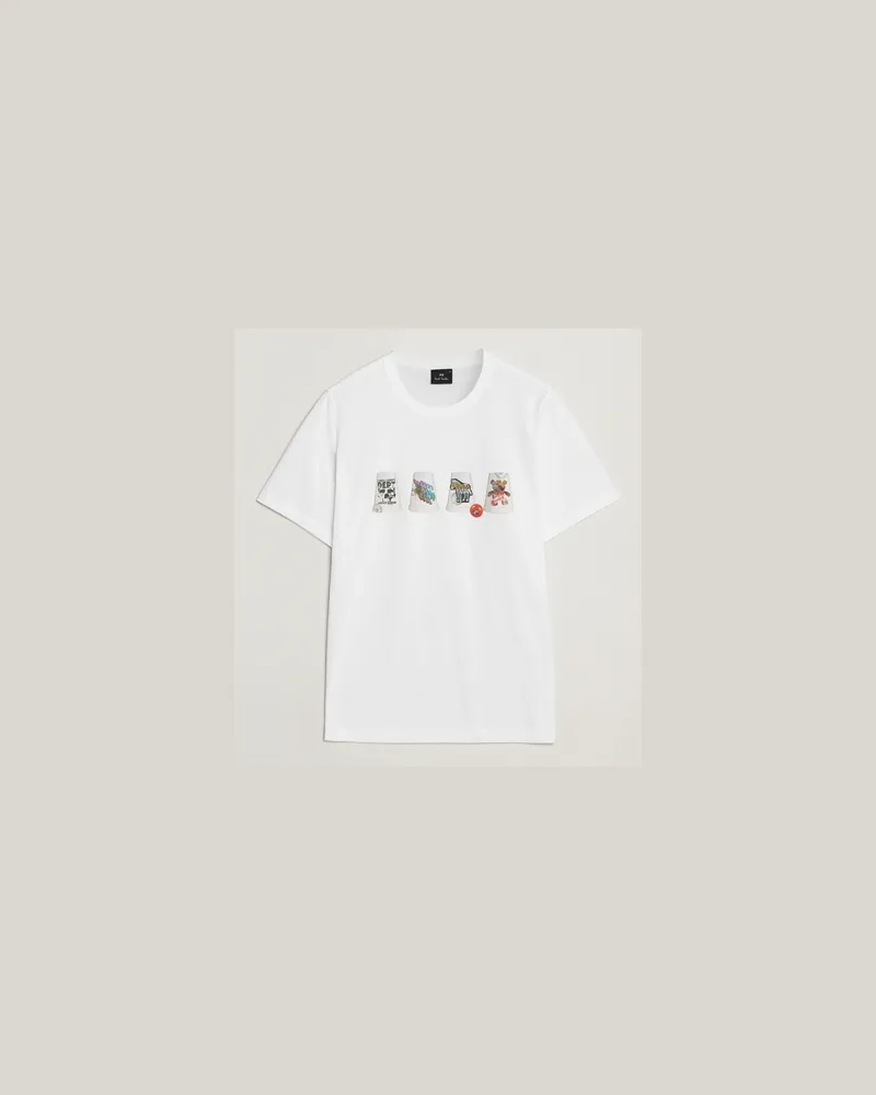 Paul Smith Cups Crew Neck T-Shirt White Weiß