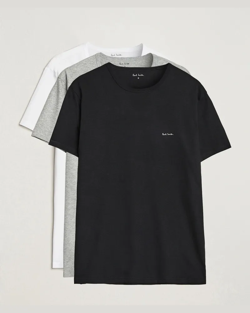 Paul Smith 3-Pack Crew Neck T-Shirt Black/Grey/White Weiß