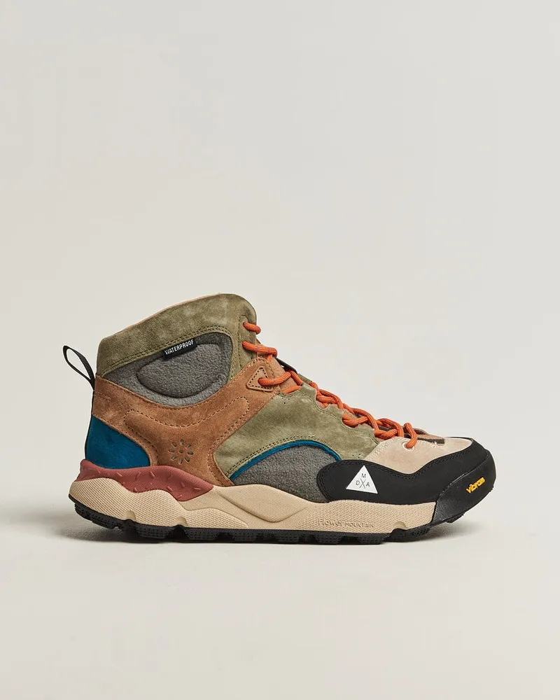 Flower MOUNTAIN Back Country Mid Suede/Leather Sneaker Multi Mehrfarbig