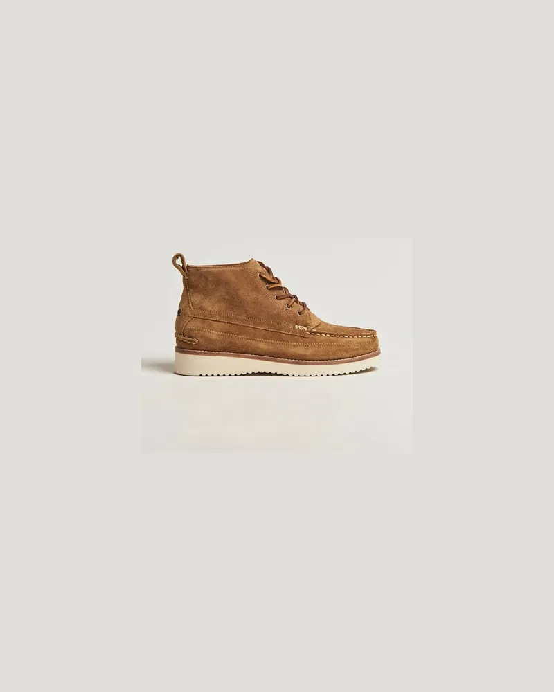 Ralph Lauren Ranger Work Boot Desert Tan Suede Braun
