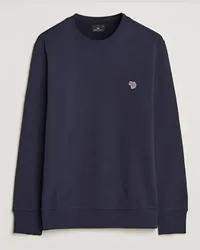 Paul Smith Zebra Organic Baumwoll Sweatshirt Navy Blau