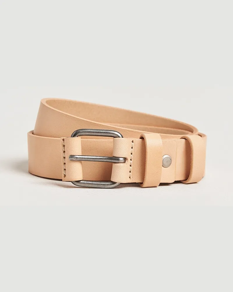Nudie Jeans Dwayne Leather Belt Natural Beige