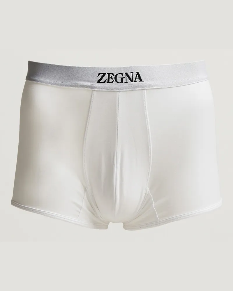 Ermenegildo Zegna Stretch Cotton Trunks White Weiß