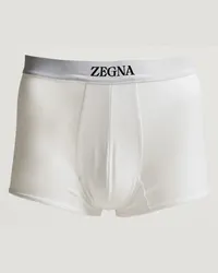 Ermenegildo Zegna Stretch Baumwoll Trunks White Weiß