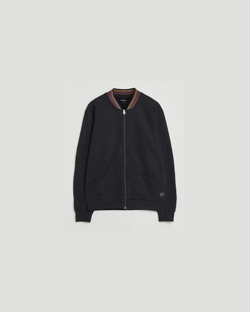 Paul Smith Artist Rib Full Zip Black Schwarz