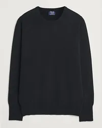 William Lockie Rob LambsWoll Crewneck Black Schwarz