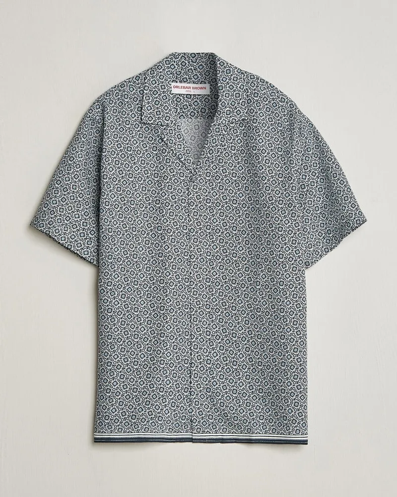 Orlebar Brown Maitan Lyocel Petola Shirts Night Iris Mehrfarbig