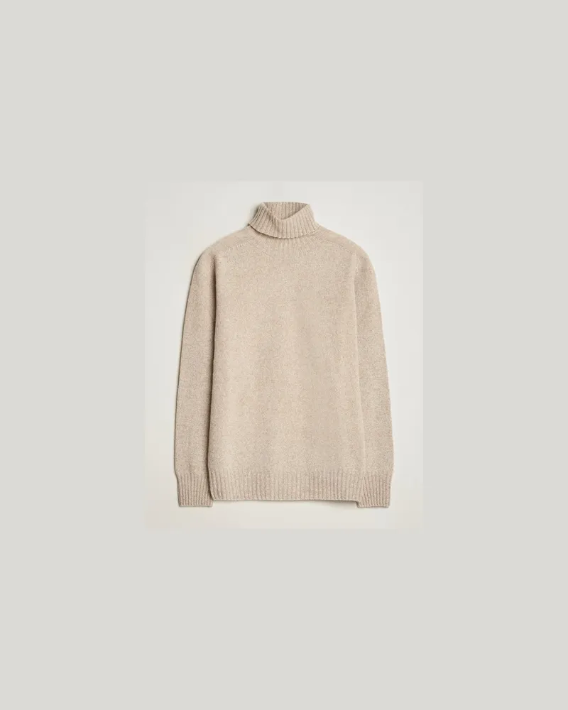 Altea Woll/Cashmere Rollneck  Melange Beige