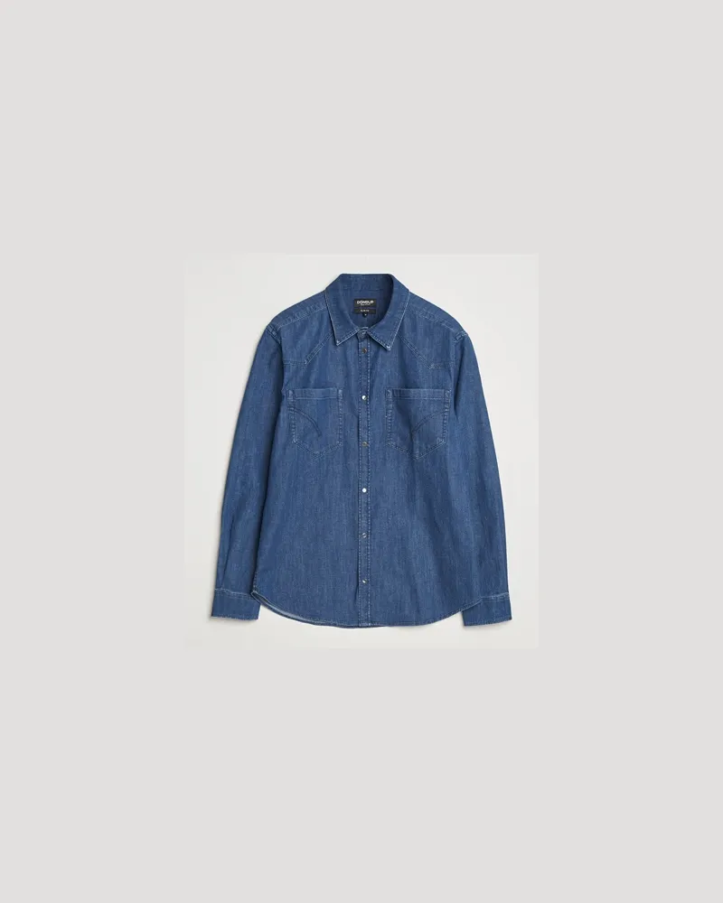 Dondup Pocket Denim Shirt Medium Blue Blau