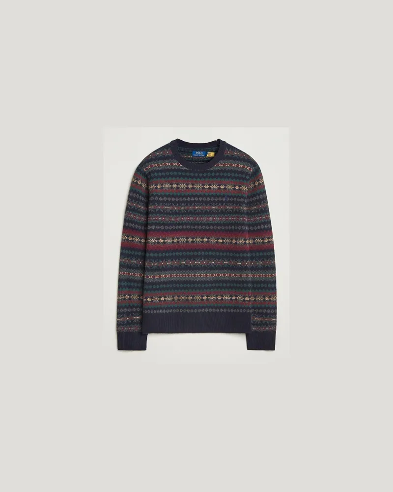 Ralph Lauren Fairisle Wool Sweater Navy Combo Mehrfarbig