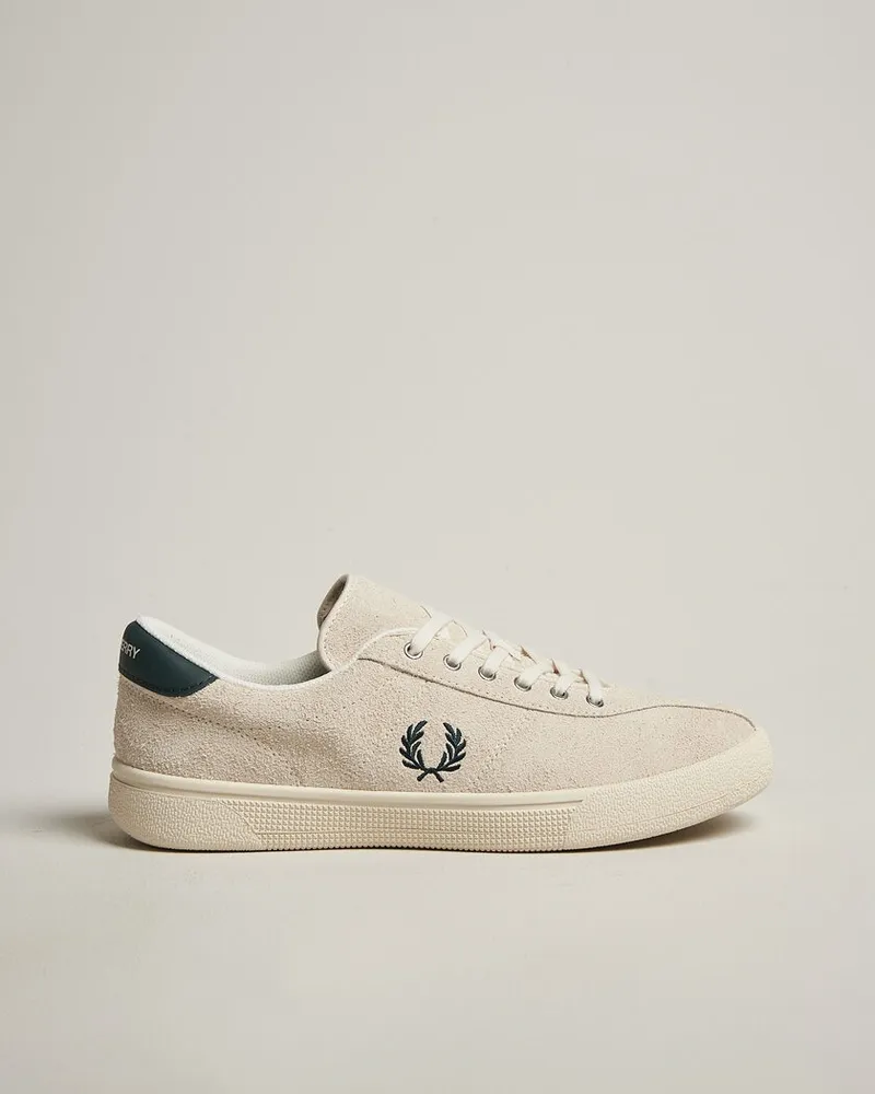 Fred Perry Tennis Suede Sneaker Ecru Weiß