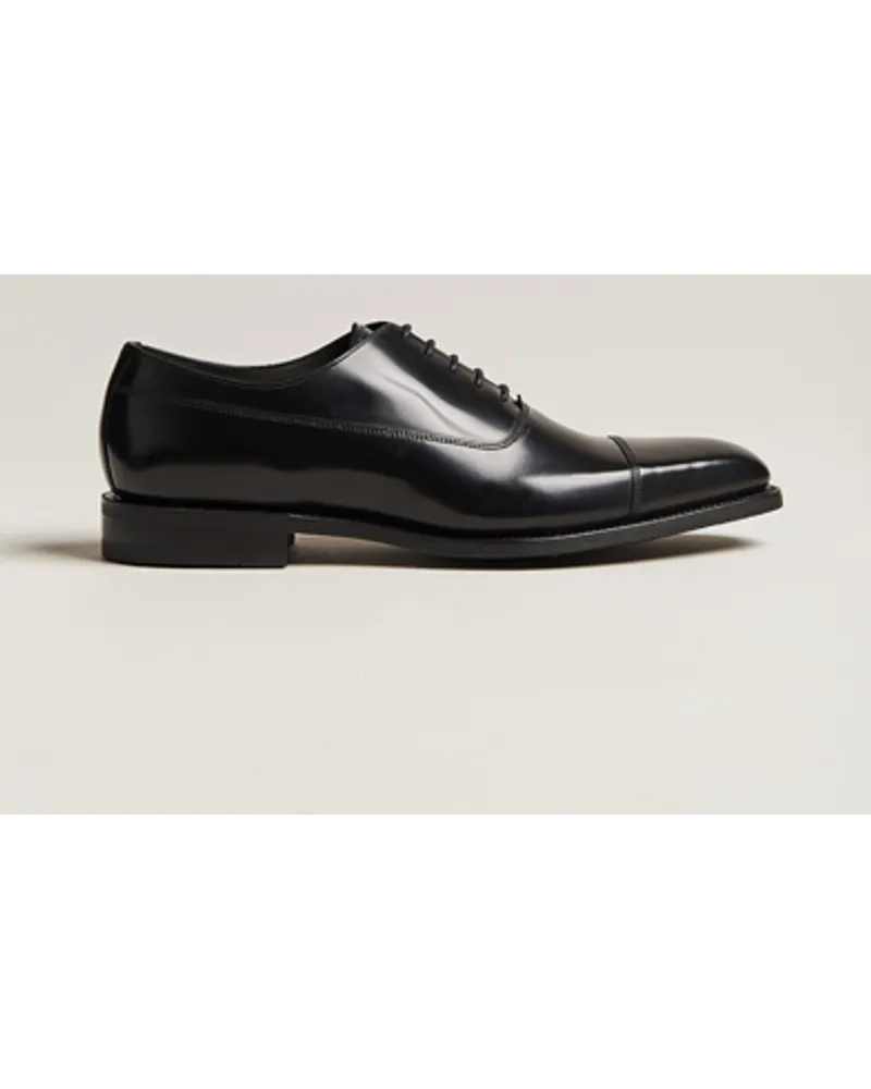 Loake 1880 Truman Polished Oxford Toe Cap Black Schwarz